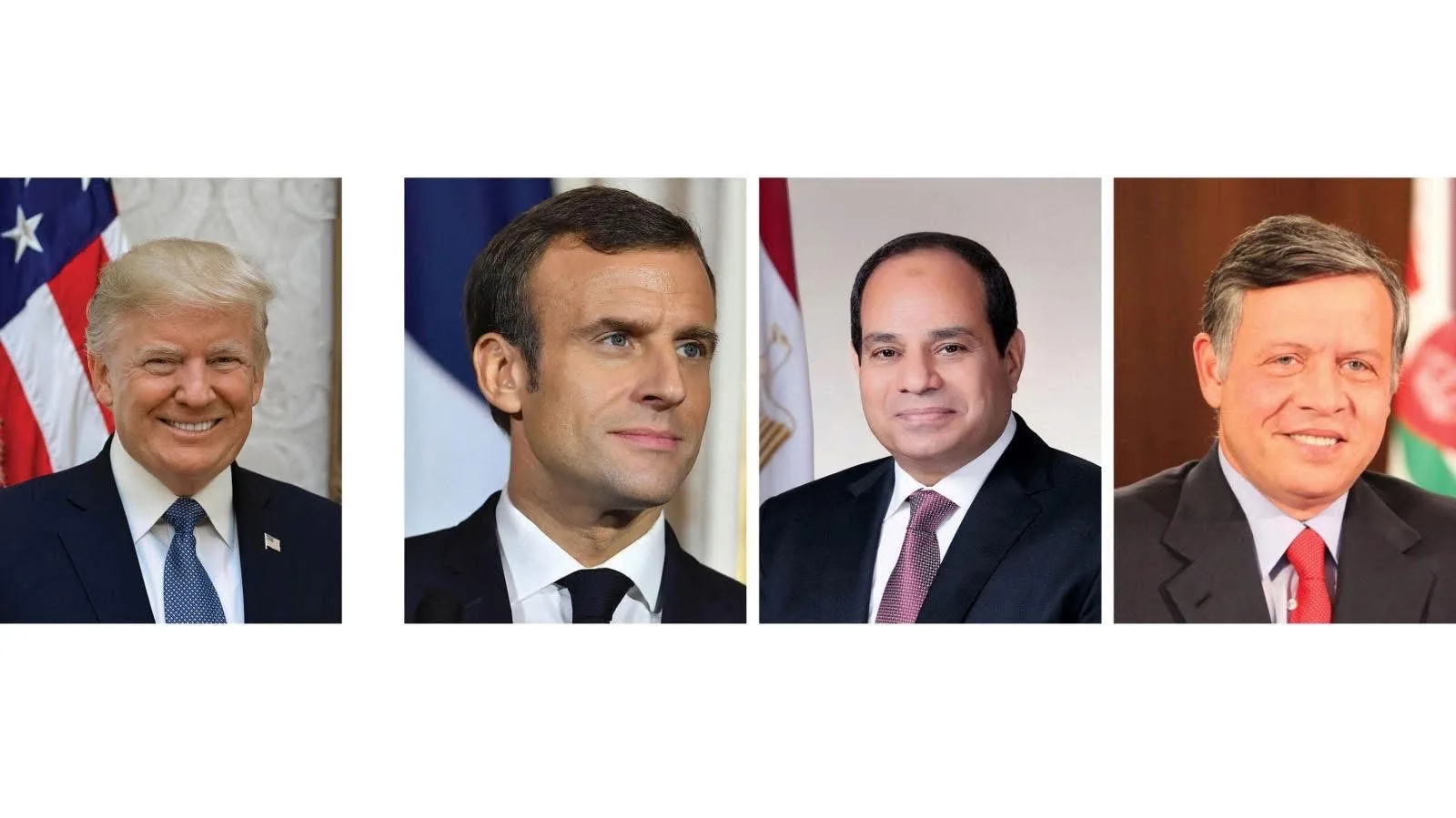 埃及、法国和约旦领导人与美国总统唐纳德·特朗普举行联合电话会议 8 cairo - CJ China